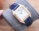 Copy Cartier Alberto Santos-Dumont de Quartz watches Rose Gold with Diamonds (4)_th.jpg